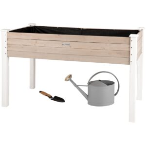 WONDERMAKE® Großes Hochbeet aus Holz für Garten Balkon Terrasse