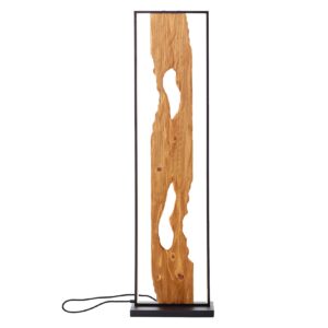 Brilliant LED Standleuchte 120cm Stehlampe Holz / Schwarz