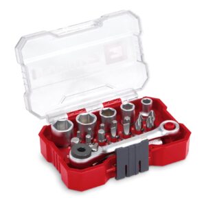 Einhell XS-CASE 21-tlg. Bit- und Steckschlüssel-Set (25-mm-Bits