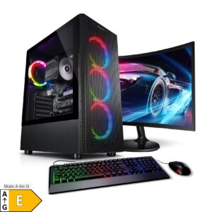 PC Set Gaming mit 24 Zoll TFT Viper V AMD Ryzen 5 5600G