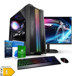 PC Set Gaming mit 23.8 Zoll TFT Speed V AMD Ryzen 5 5500