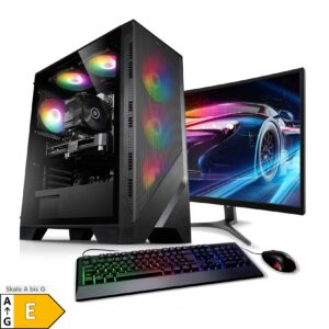 PC Set Gaming mit 24 Zoll TFT Cobra V AMD Ryzen 5 5500