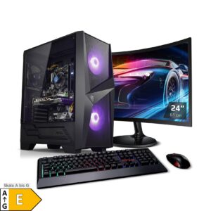 PC Set mit 24 Zoll TFT Total V AMD Ryzen 7 5700X