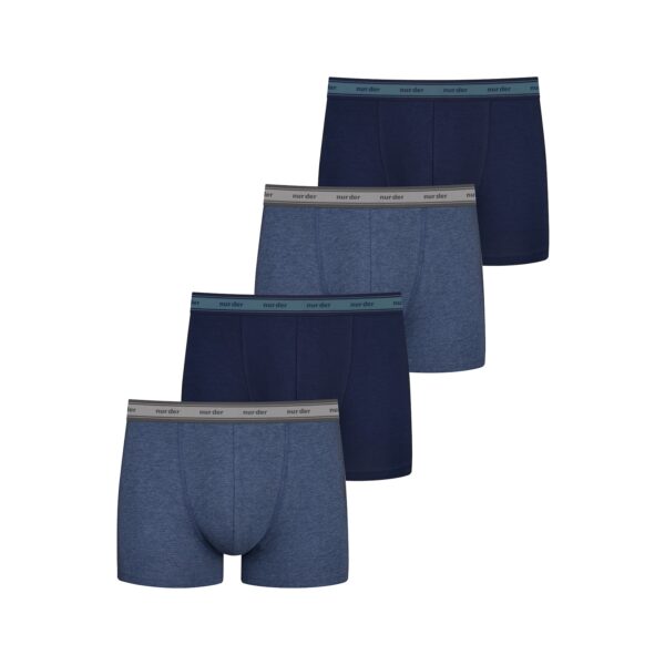 NUR DER Herren Retro Pants Boxer GOTS Organic Cotton 4er Pack