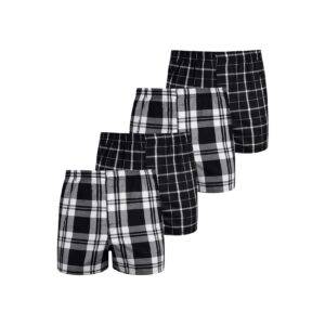 NUR DER Herren Boxer Webboxershorts Classic 4er Pack