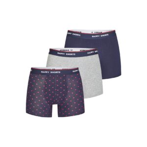 Happy Shorts Herren Retro Boxer Red Heart 3er Pack