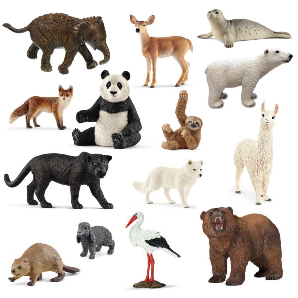 Schleich - Tierfiguren - wilde Tiere der Welt 14-teilig