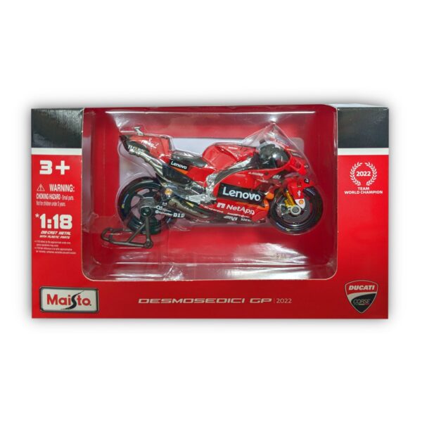 Maisto 36391-43 - Modellmotorrad - Ducati Desmosedici GP Lenovo '22 #43 Jack Miller (Maßstab 1:18)