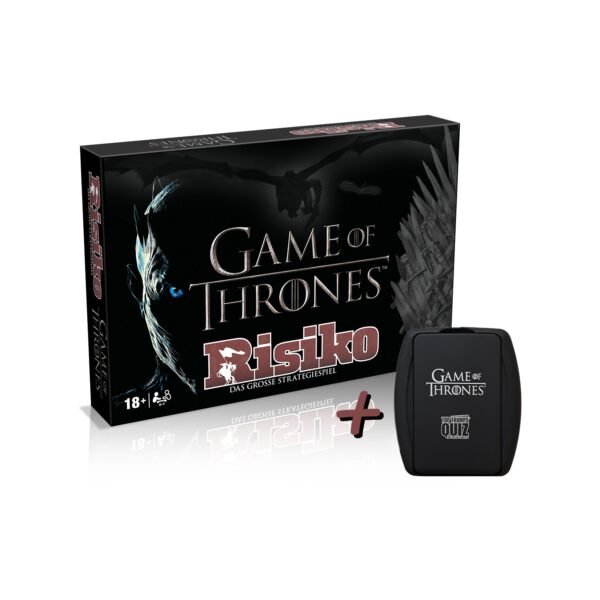 Game of Thrones - Risiko (Collectors Edition) + Top Trumps Quiz Gesellschaftsspiel Brettspiel Strategiespiel