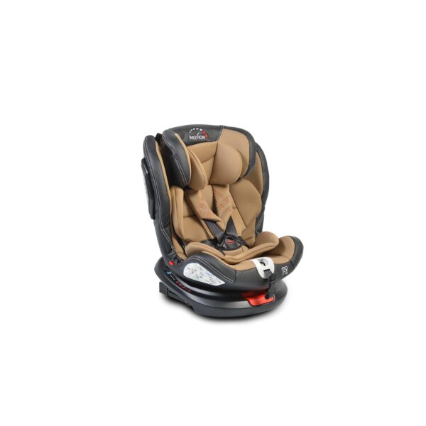 Moni Kindersitz Motion 0-36 kg Gruppe 0+/1/2/3 drehbar 165° Neigung Isofix SIPS in beige