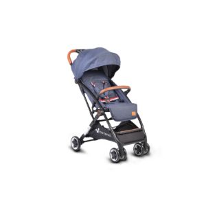 Cangaroo Kinderwagen Buggy Paris Kunstleder Aluminiumrahmen verstellbar klappbar in blau