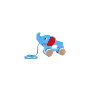 Tooky Toy Kinder Holzziehspielzeug Elefant TKC264