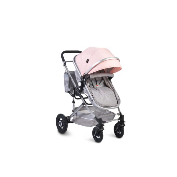 Moni Kinderwagen Ciara Tragetasche Sportsitz Wickeltasche faltbar Sitz umkehrbar rosa