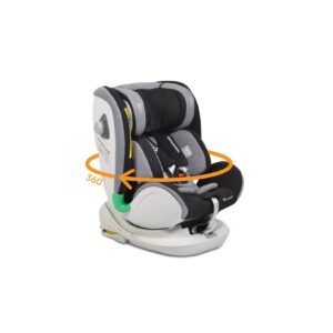 Cangaroo Kindersitz General Gruppe 0+/1/2/3 (0-36 kg) Isofix drehbar verstellbar schwarz-grau