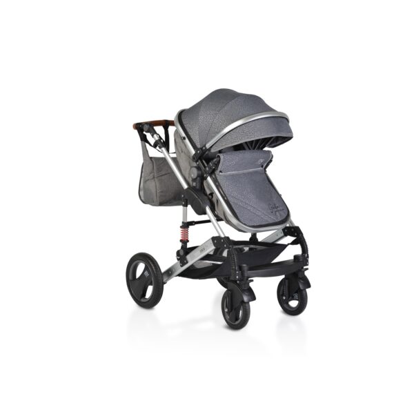 Moni Kinderwagen Gala Premium Tragetasche Sportsitz Wickeltasche Sitz umkehrbar hellgrau