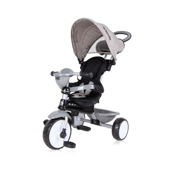 Lorelli Tricycle One 3 in 1 EVA-Reifen Schiebestange Anti-Rutsch Pedale umbaubar grau