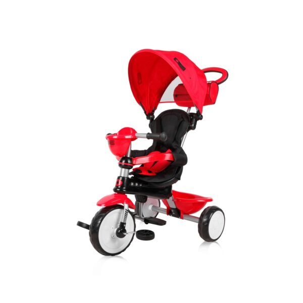 Lorelli Tricycle One 3 in 1 EVA-Reifen Schiebestange Anti-Rutsch Pedale umbaubar rot