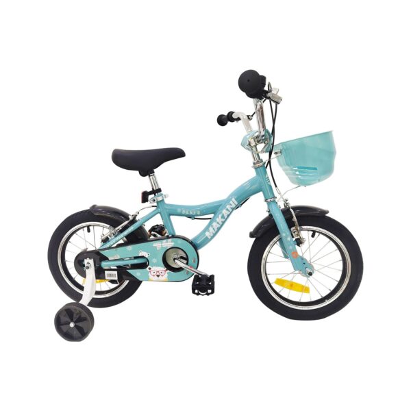 Makani Kinderfahrrad 14 Zoll Bentu Klingel Aluminiumfelgen Stützräder V-Bremse hellblau