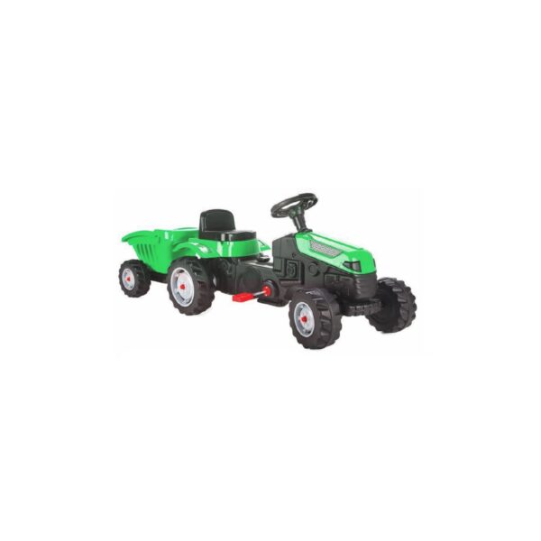 Pilsan Kindertraktor Active Pedale 07316 grün mit Anhänger ab 3 Jahren bis 50 kg grün