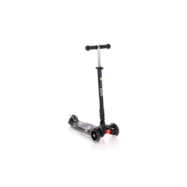 Lorelli Kinderroller Rapid PU Räder leuchten ABEC-7 Bremse klappbar verstellbar schwarz