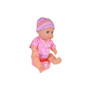 Moni Kinderpuppe 31 cm 8295 Zubehör Etagenbett Hochstuhl Trinkflasche Töpfchen rosa