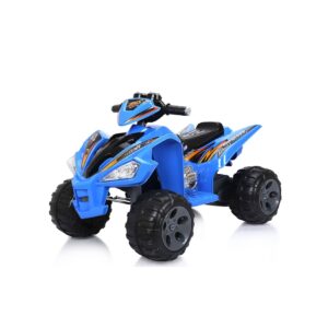 Chipolino Kinder Elektroquad Cross Musikfunktion Frontlicht bis 5 km/h schnell blau