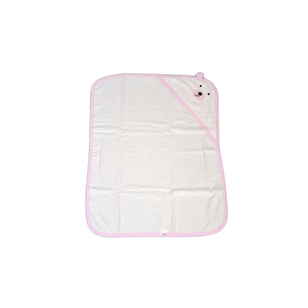 Cangaroo Baby Badetuch Baloo Kapuze 90 x 70 cm 100% Baumwolle Handtuch ab Geburt rosa