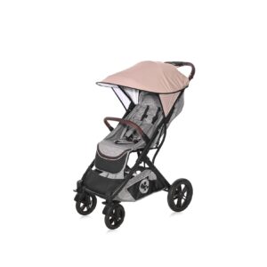 Lorelli Kinderwagen Sonnenschutz Universal UV-Schutz Schutz vor Sonne Staub Wind hellbraun