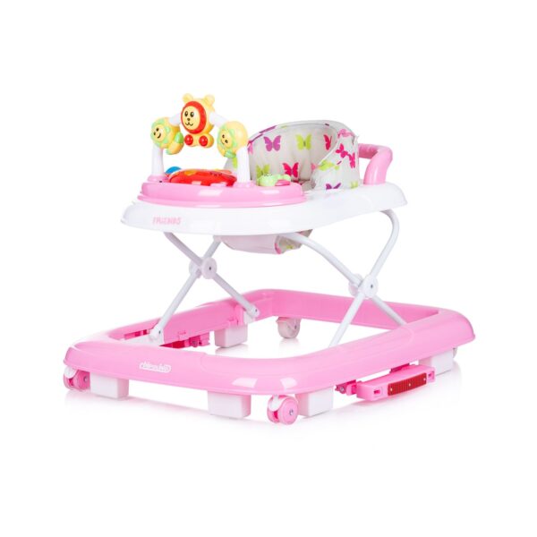 Chipolino Lauflernwagen 4 in1 Friends Wippe Musik Licht höhenverstellbar Stopper rosa