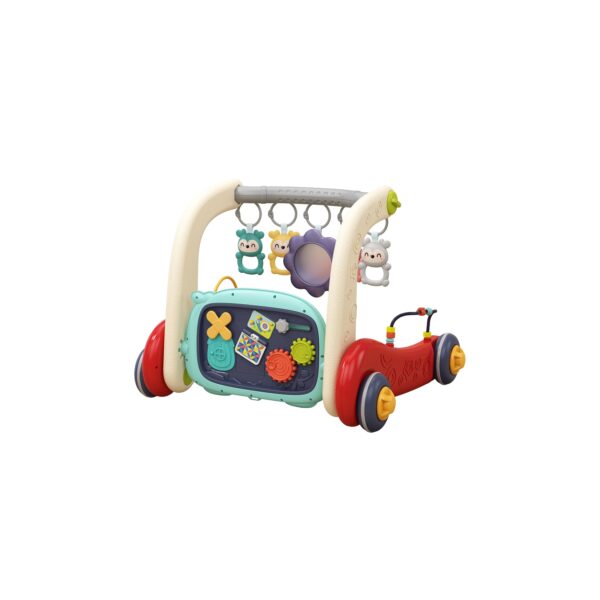 Chipolino Lauflernwagen 3in1 Baby Fitness Krabbeldecke Spielbogen Activitycenter rot