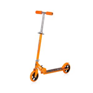 Chipolino Kinderroller Sharky klappbar PU Räder ABEC-7 Lager Bremse verstellbar orange