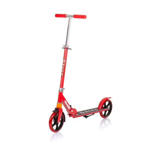 Chipolino Kinderroller Omega PU Räder ABEC-7 Lager verstellbar faltbar Bremse rot