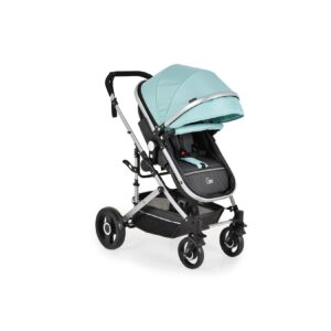 Moni Kinderwagen Ciara Tragetasche Sportsitz Wickeltasche faltbar Sitz umkehrbar blau schwarz