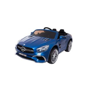 Kikkaboo Kinder Elektroauto Mercedes Benz SL65 Fernbedienung Stoßdämpfer MP3 USB blau