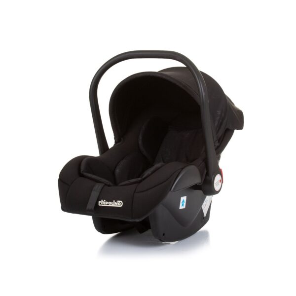 Chipolino Babyschale Amore i-Size Gruppe 0+ (0 - 13 kg) Kissen Griff verstellbar schwarz