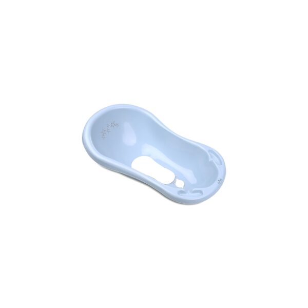 Lorelli Babybadewanne 1013046 Wasserablauf 84 cm Ablagefächer ergonomische Form hellblau