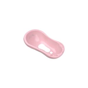 Lorelli Babybadewanne 1013046 Wasserablauf 84 cm Ablagefächer ergonomische Form rosa