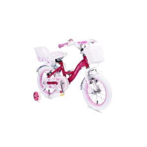 Byox Kinderfahrrad 14 Zoll Flower rosa Stützräder