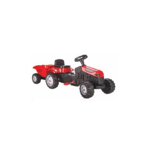 Pilsan Kindertraktor Active Pedale 07316 rot mit Anhänger