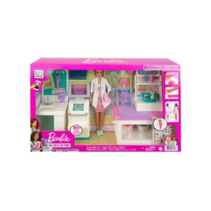 Mattel GTN61 - Barbie - You can be anything - „Gute Besserung“ Krankenstation Spielset mit Puppe