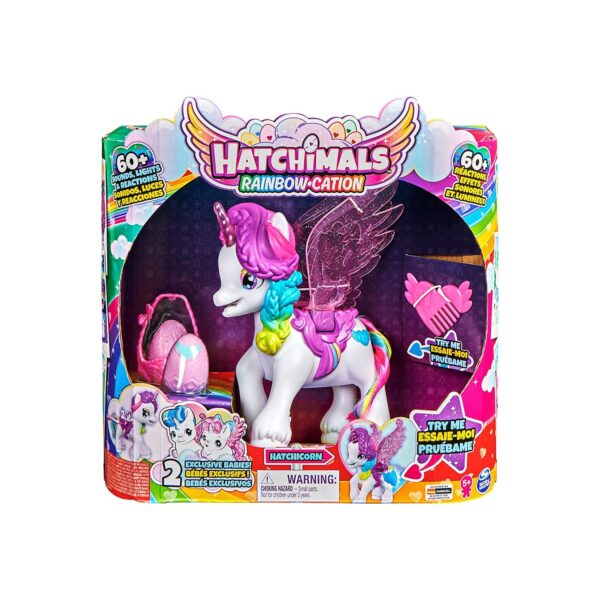 Spin Master 6064458 (20137530) - Hatchimals Rainbow Cation - Interaktives Einhorn