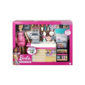 Mattel GMW03 - Barbie - You can be anything - Naschcafe Spielset - Puppe inkl. Zubehör