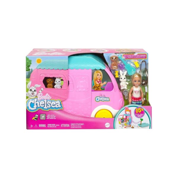 Mattel HNH90 - Barbie Chelsea - Spielfahrzeug mit Zubehör