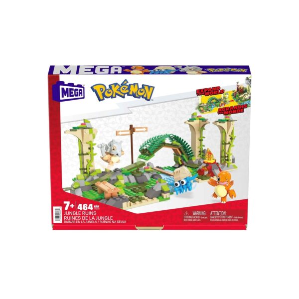 Mattel HDL86 - Pokémon - Mega Construx - Verlassene Ruinen - Konstruktionsspielzeug