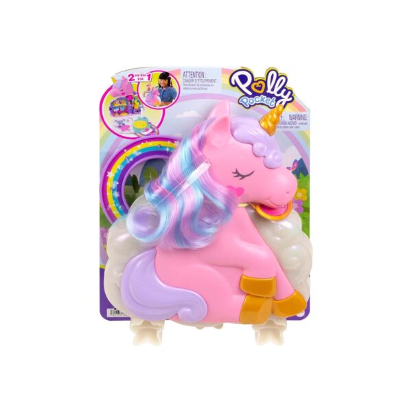 Mattel HKV51 - Polly Pocket - Regenbogen Einhorn