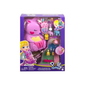 Mattel HKV50 - Polly Pocket - Spielset in Känguru Tasche