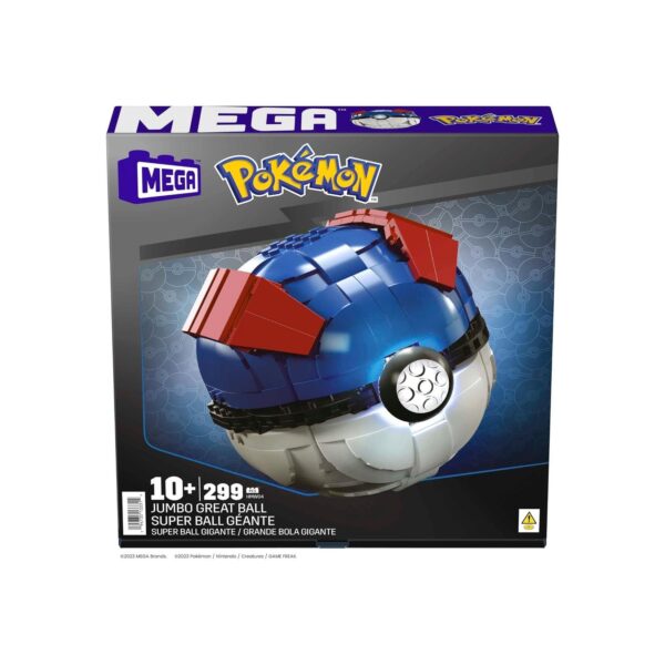 Mattel HMW04 - Mega - Pokémon - Superball mit Lichtern