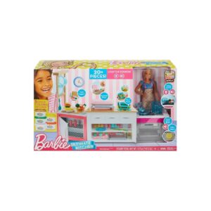 Mattel GWY53 - Barbie - Ultimatives Küchenset inkl. Licht und Sound