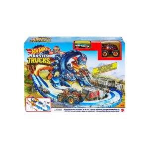 Mattel GTL33 - Hot Wheels - Monster Trucks - Skorpion Beschleuniger Rennbahnset