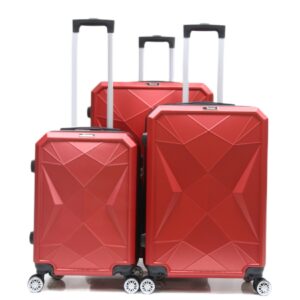 Reisekoffer ABS-03 Koffer 3-teilig Hartschale Trolley Set Kofferset Ha